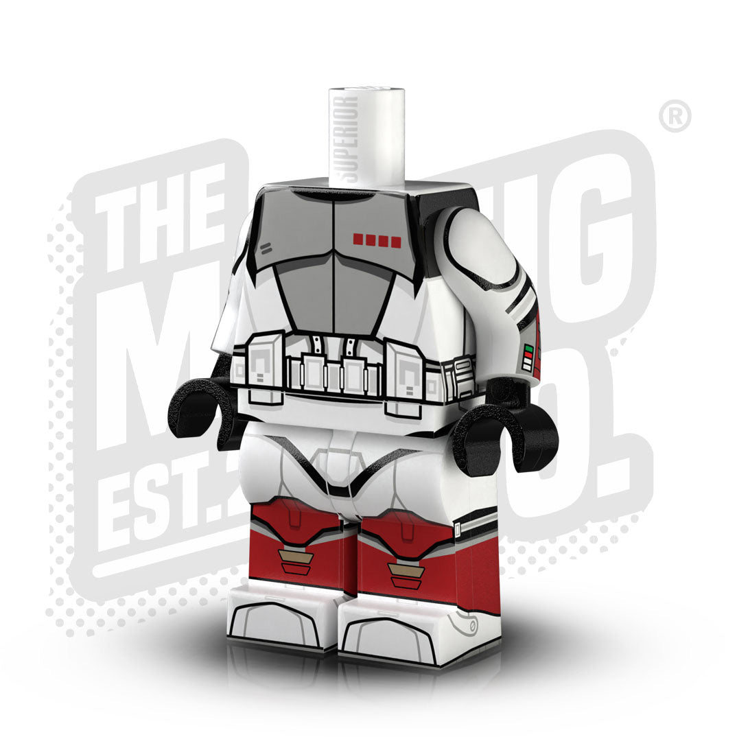 Custom Printed Lego - ARC Trooper Body (Hammer) - The Minifig Co.