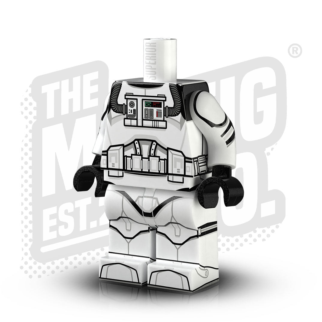 Custom Printed Lego - Clone Pilot Body (Regular) - The Minifig Co.