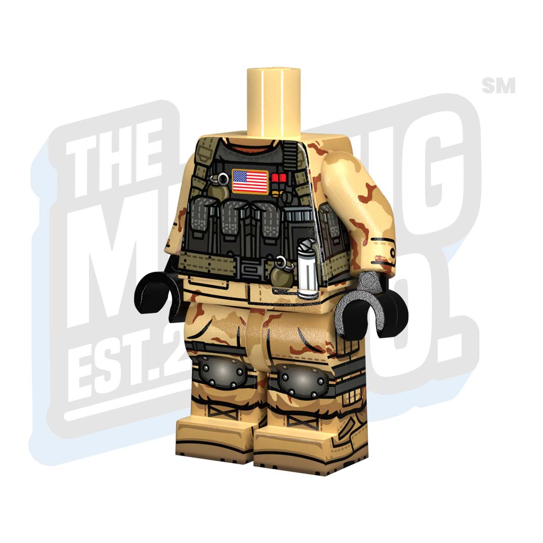 Custom Printed Lego - U.S. Delta Force Body #03 - The Minifig Co.