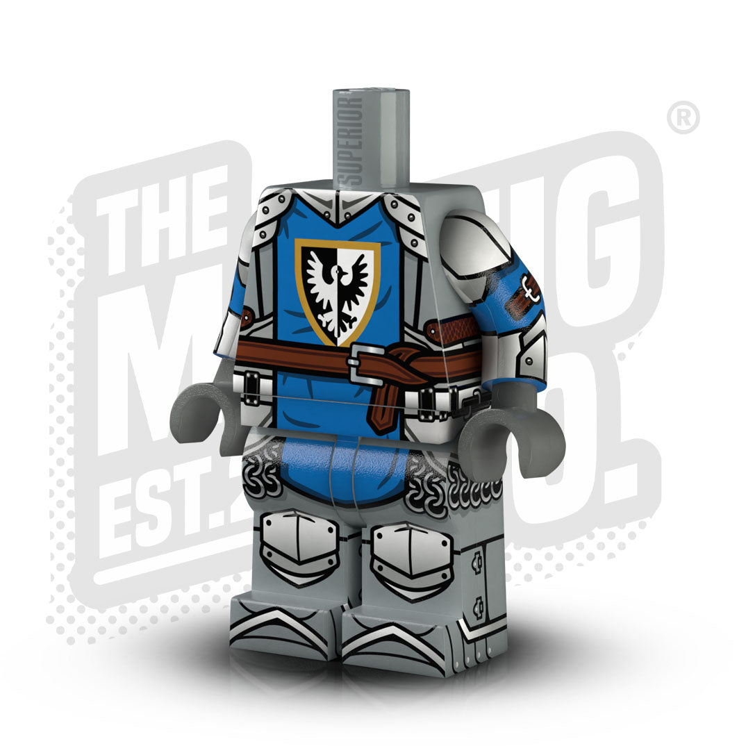 Custom Printed Lego - Castle Knight Body - Falcons Old - The Minifig Co.