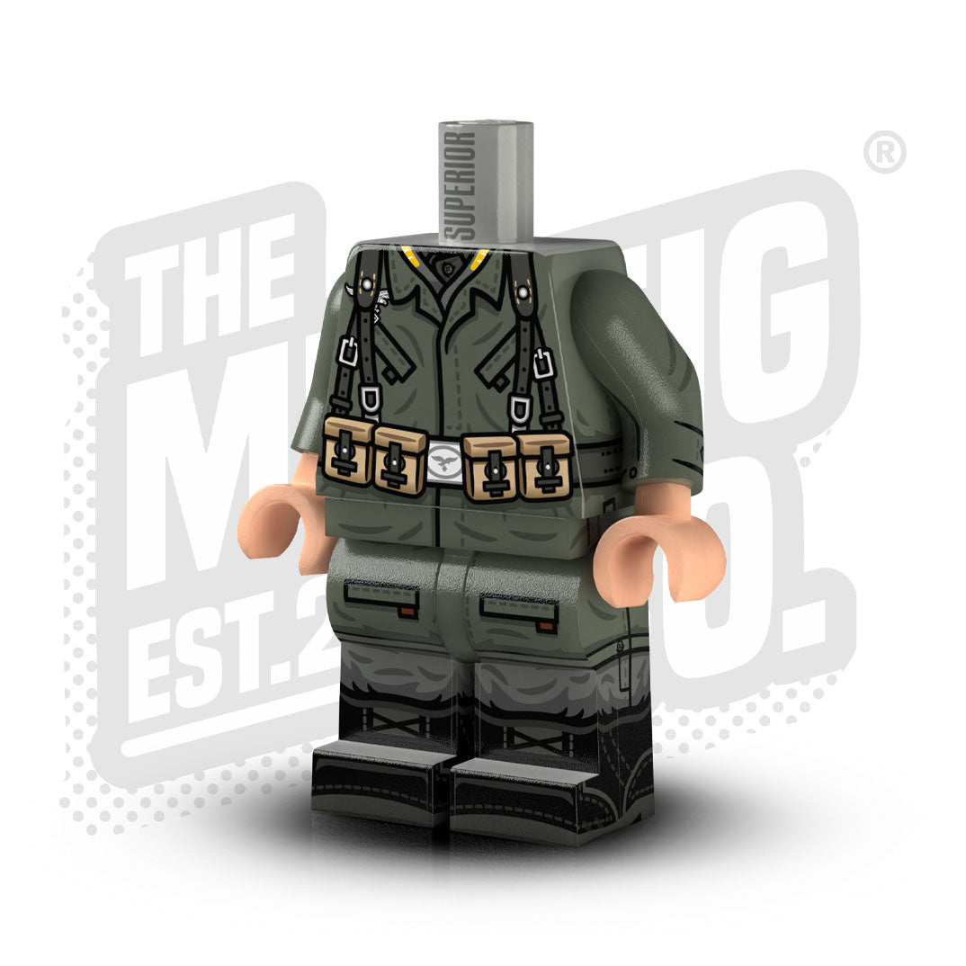 Custom Printed Lego - Green Devil Fallschirmjäger #02 - The Minifig Co.