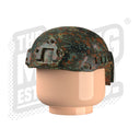Custom Printed Lego - German Flecktarn Fast Helmets - The Minifig Co.