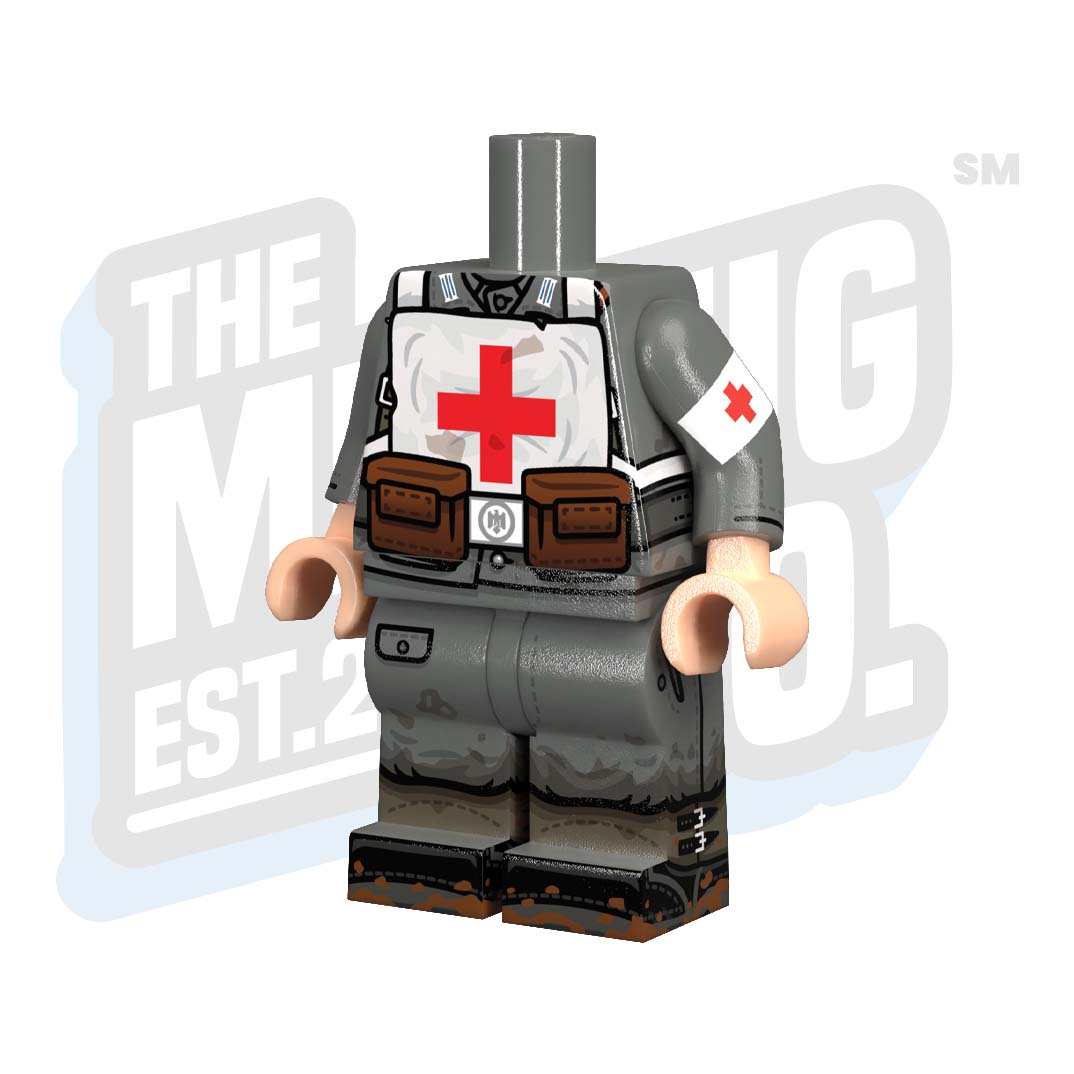 Custom Printed Lego - German Heer M43 Body (Medic) - The Minifig Co.