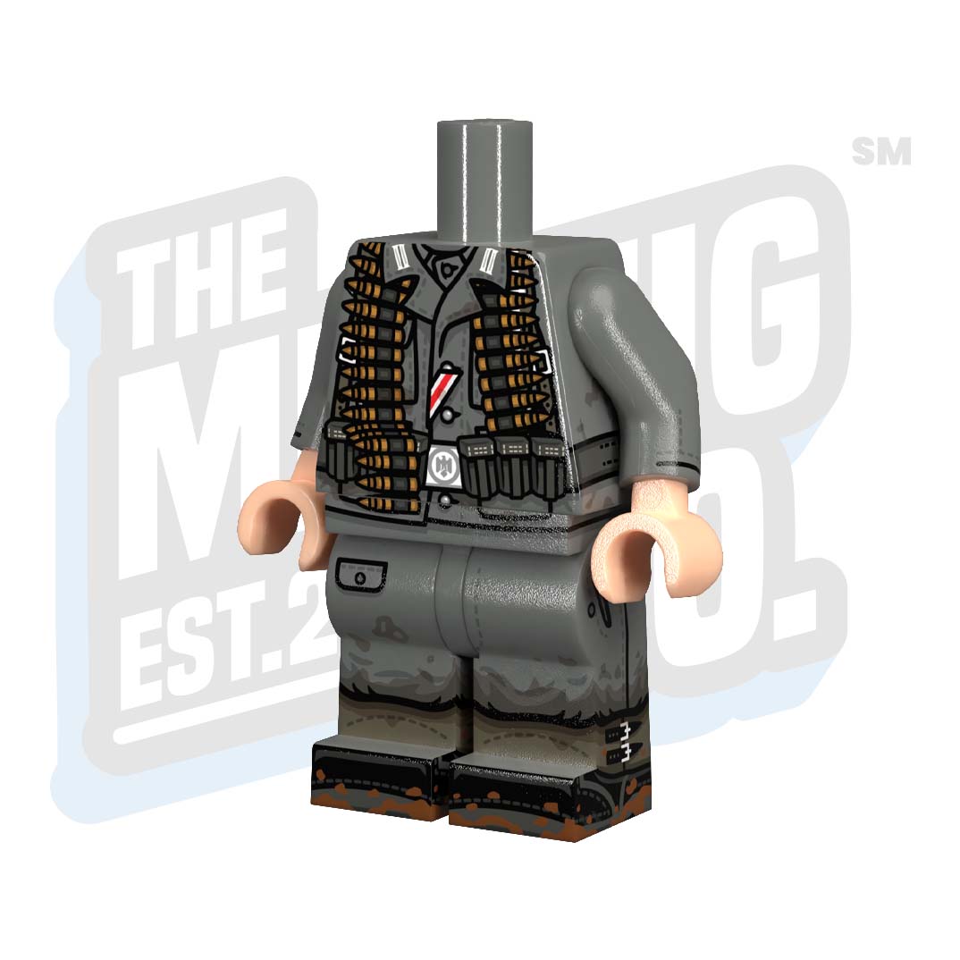 Custom Printed Lego - German Heer M43 Body (MG-Assist) - The Minifig Co.