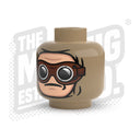 Custom Printed Lego - Goggles Winter Wrap Head #01 - The Minifig Co.