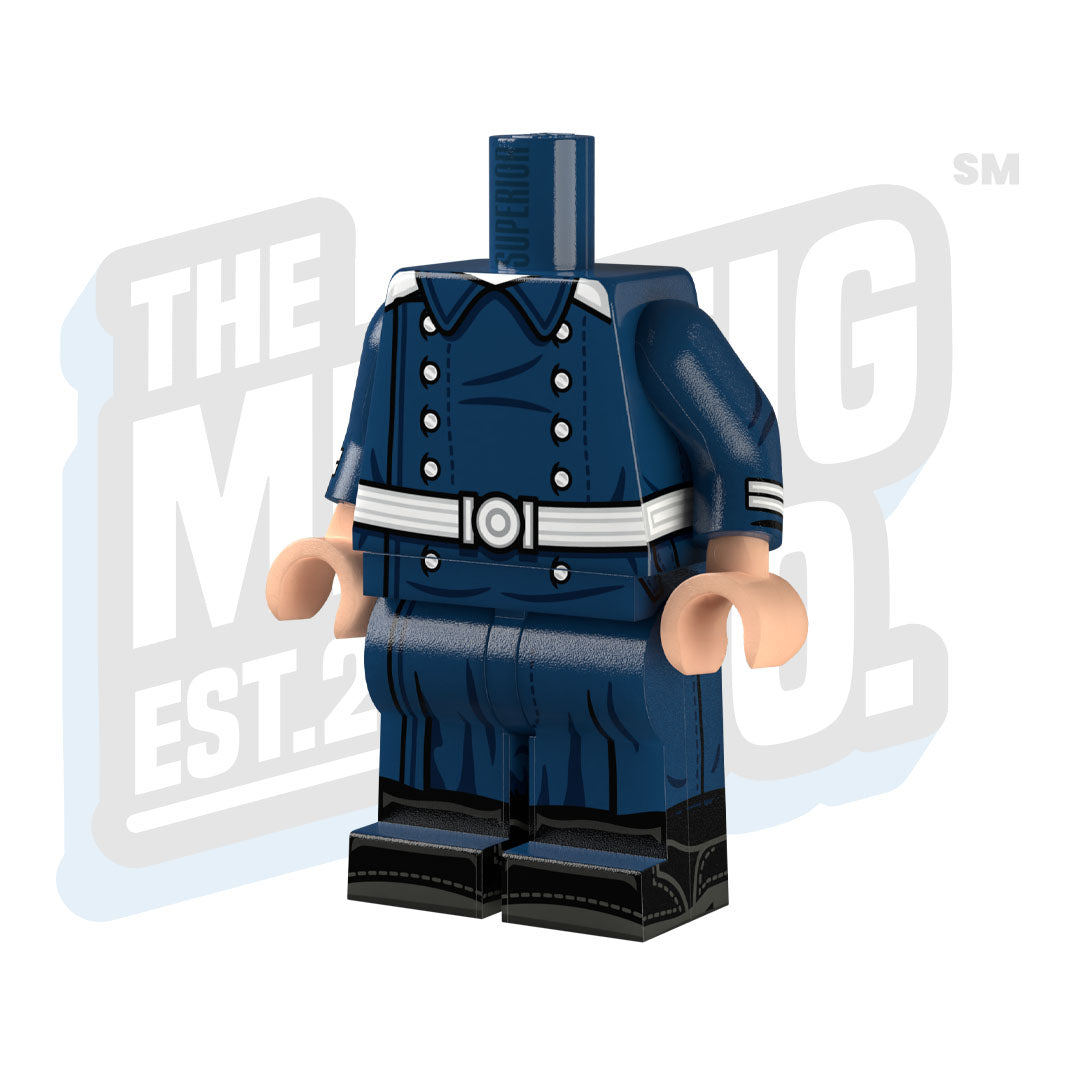 Custom Printed Lego - WWII Kriegsmarine Body (Greatcoat) - The Minifig Co.