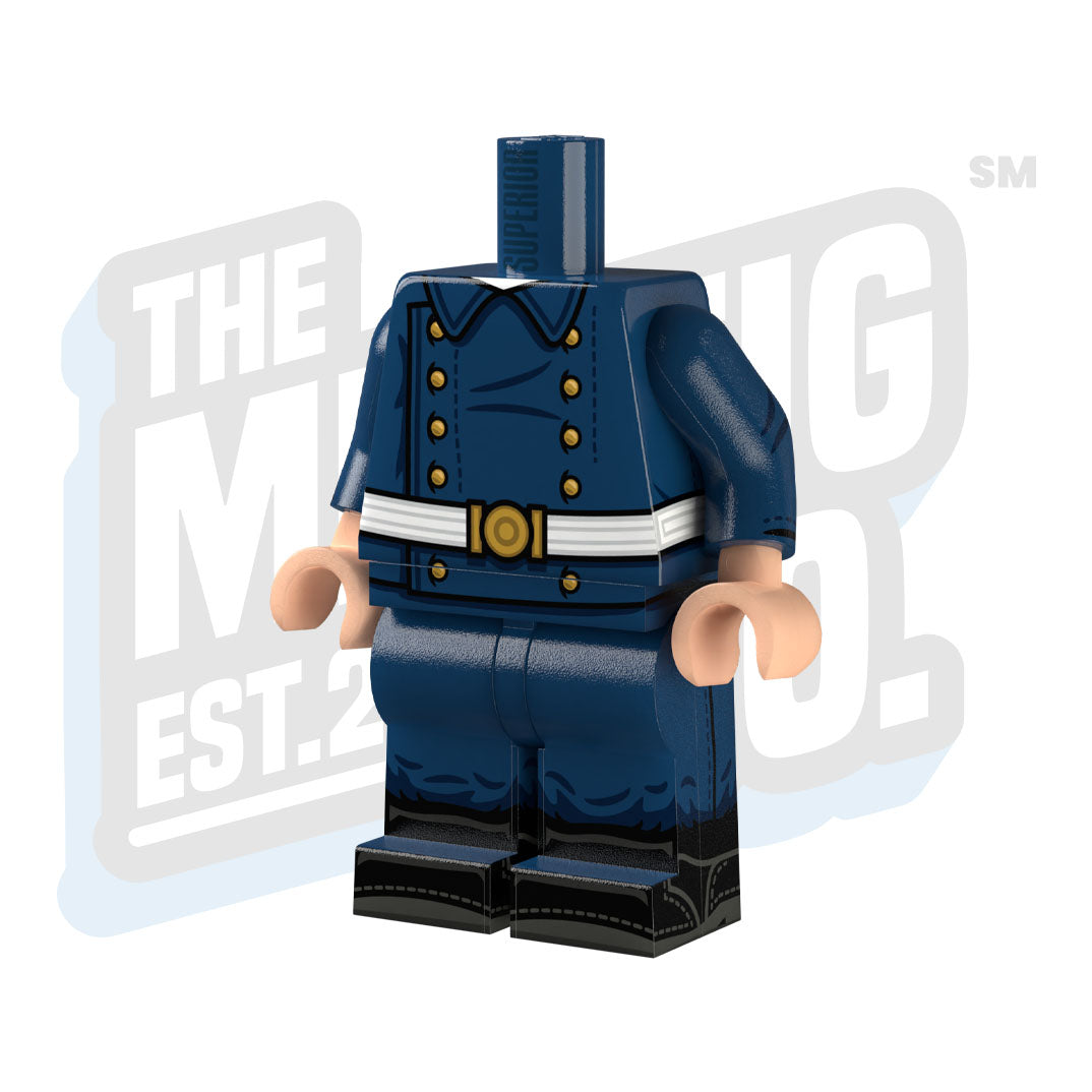 Custom Printed Lego - WWII Kriegsmarine Body (Half-Greatcoat) - The Minifig Co.