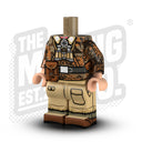 Custom Printed Lego - German Tropical Body - HG Officer #01 - The Minifig Co.