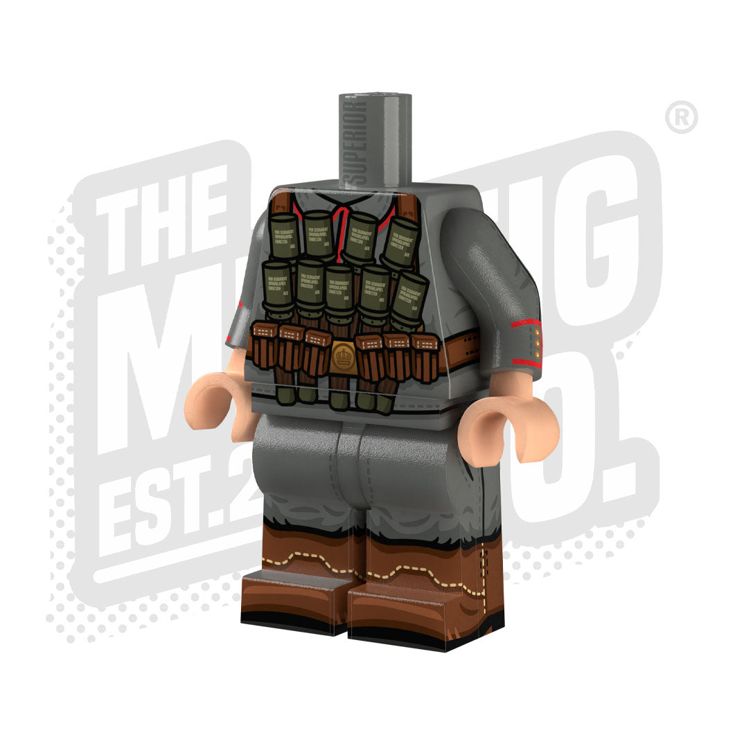 Custom Printed Lego - German WW1 Infantry (Grenade) - The Minifig Co.