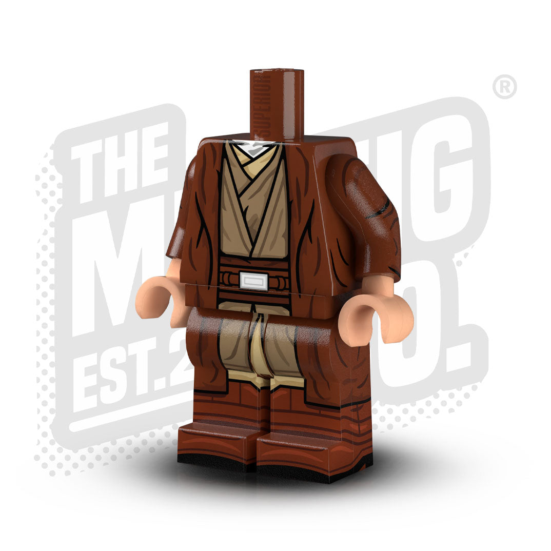 Custom Printed Lego - Space Knights Body (Red Brown Overcoat) - The Minifig Co.