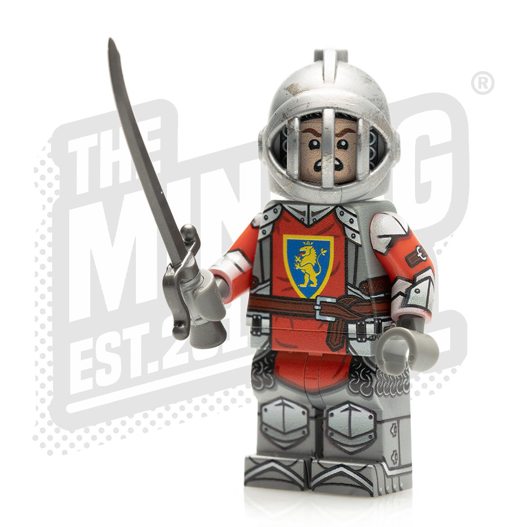 Custom Printed Lego - Castle Knight Minifig - Crusader Lion - The Minifig Co.