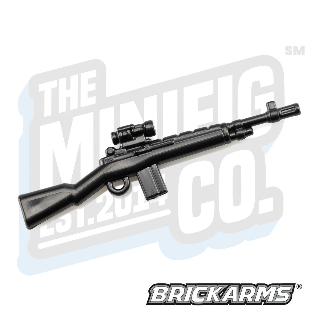 Custom Printed Lego - M14 Scoped Rifle (Black) - The Minifig Co.