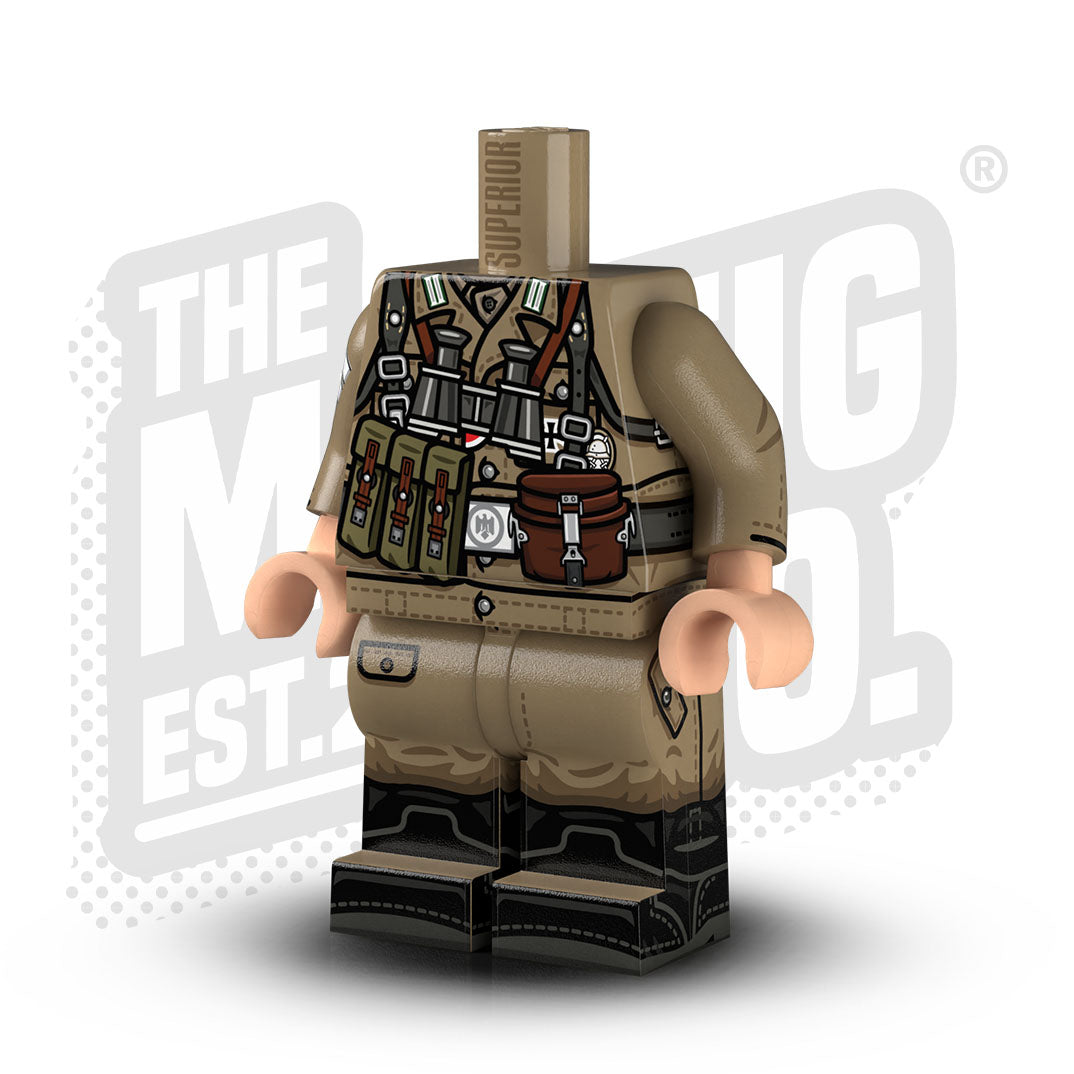 Custom Printed Lego - M44 Heer Leutnant Body - The Minifig Co.