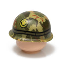 Custom Printed Lego - M1 Pot Mitchell Camo (Smiley) - The Minifig Co.