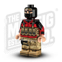 Custom Printed Lego - SOF Operator Minifig (Red/Arid) - The Minifig Co.