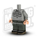 Custom Printed Lego - German Field Service Shirt - DBG - The Minifig Co.