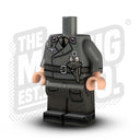 Custom Printed Lego - German Panzer Body - Grey/Shaded - The Minifig Co.
