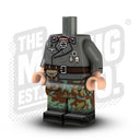 Custom Printed Lego - German Panzer Body - Grey/Telo/Map - The Minifig Co.