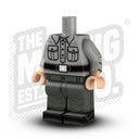 Custom Printed Lego - German Field Service Shirt - DBG - The Minifig Co.