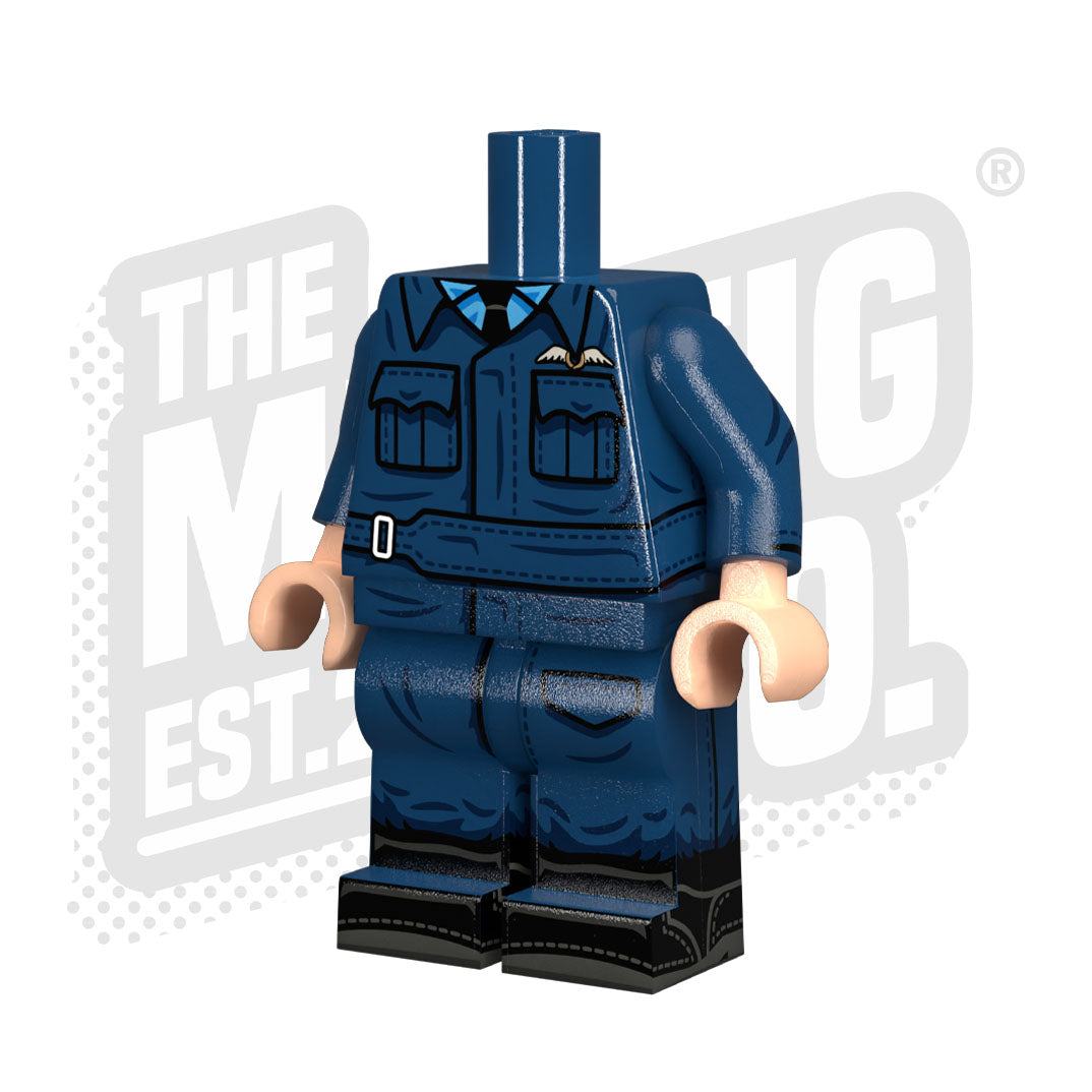 Custom Printed Lego - WWII RAF Body (BDU) - The Minifig Co.