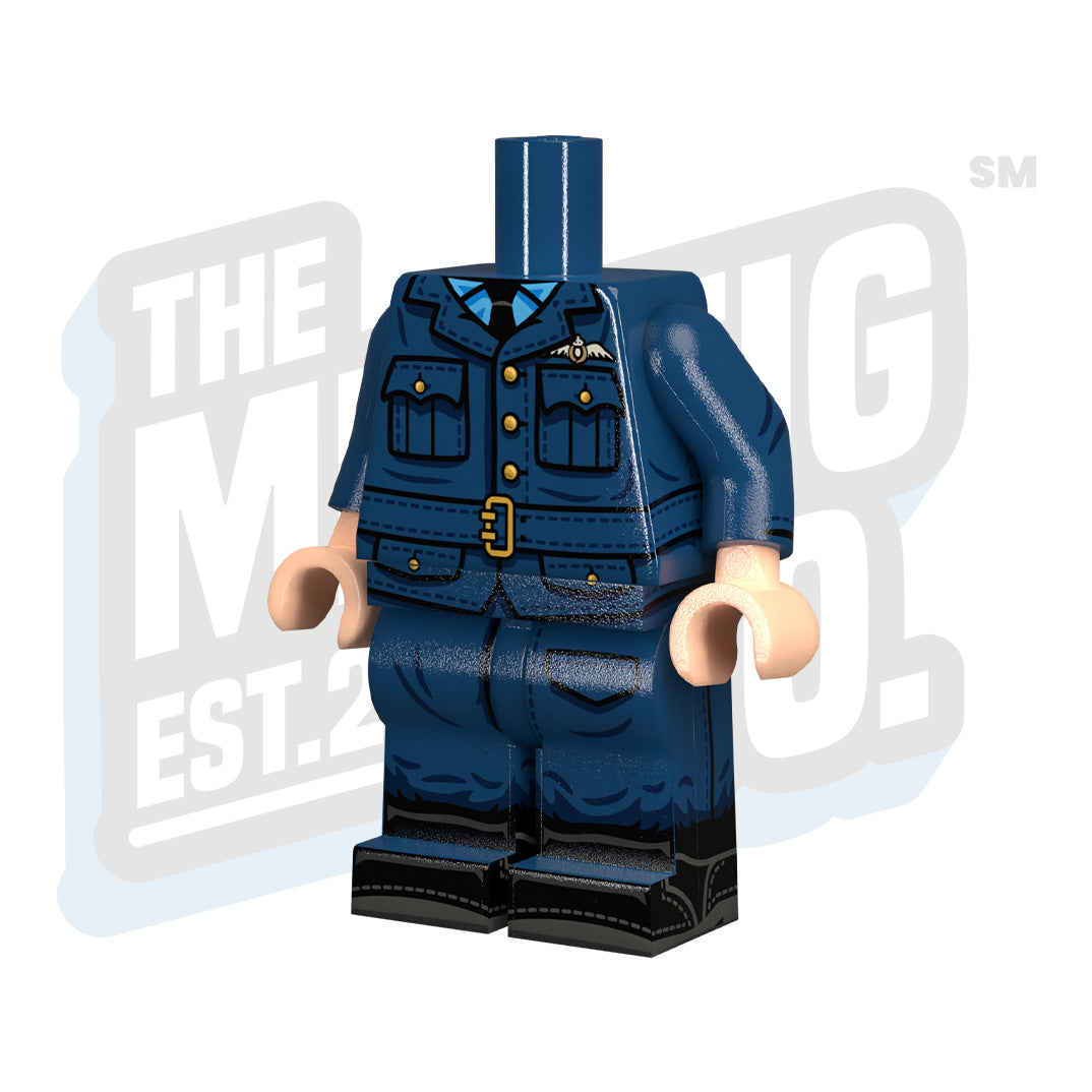 Custom Printed Lego - WWII RAF Body (Dress) - The Minifig Co.