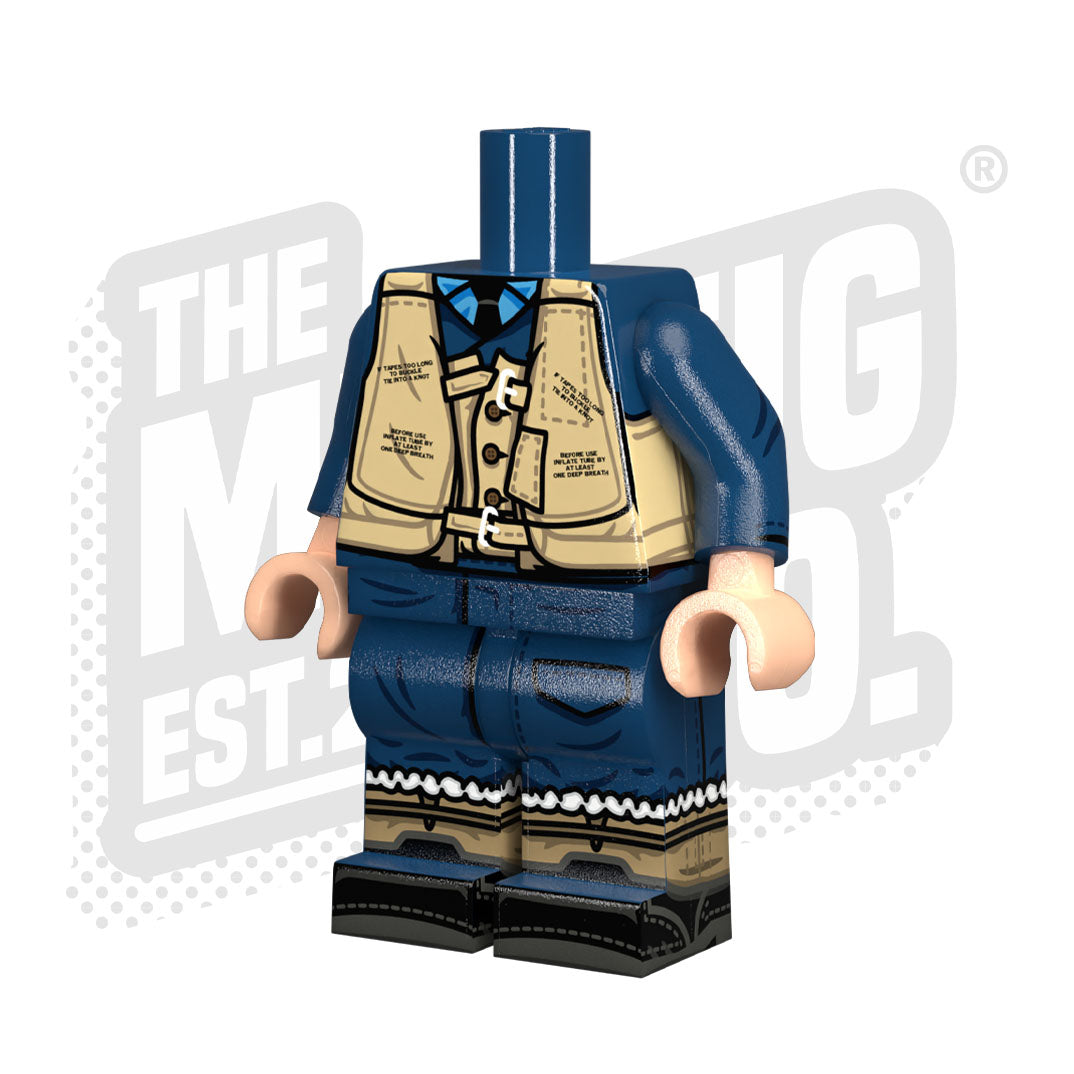 Custom Printed Lego - WWII RAF Body (Early War Pilot) - The Minifig Co.