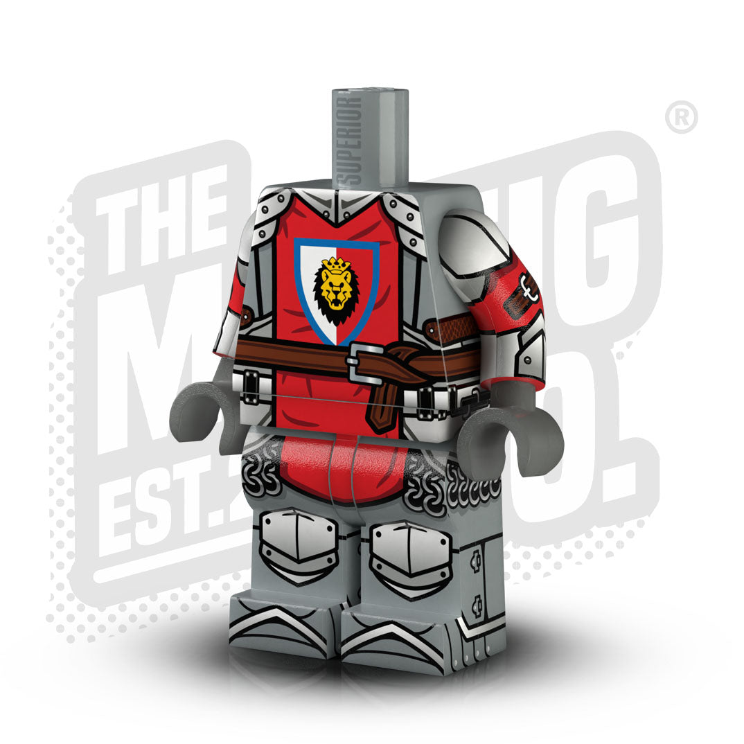 Custom Printed Lego - Castle Knight Body - Royal Knights - The Minifig Co.