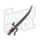 Custom Printed Lego - Falchion Saber Overmold (Silver/Red Brown) - The Minifig Co.