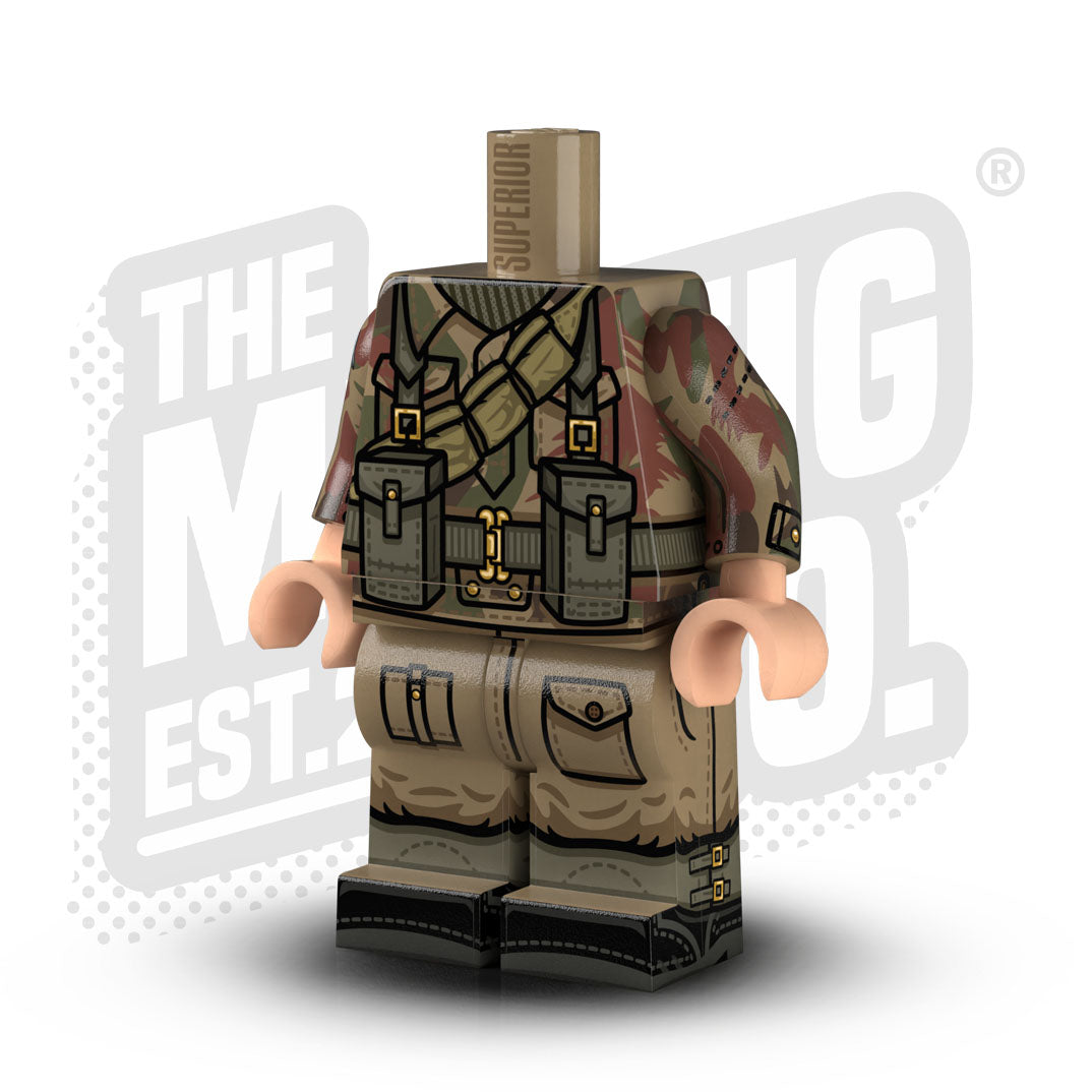 Custom Printed Lego - WWII British SAS Bandolier #2 Body - The Minifig Co.