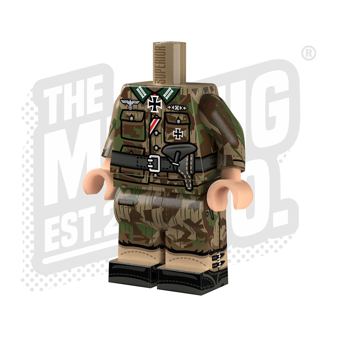 Custom Printed Lego - German Splinter Infantry (Hauptmann) - The Minifig Co.