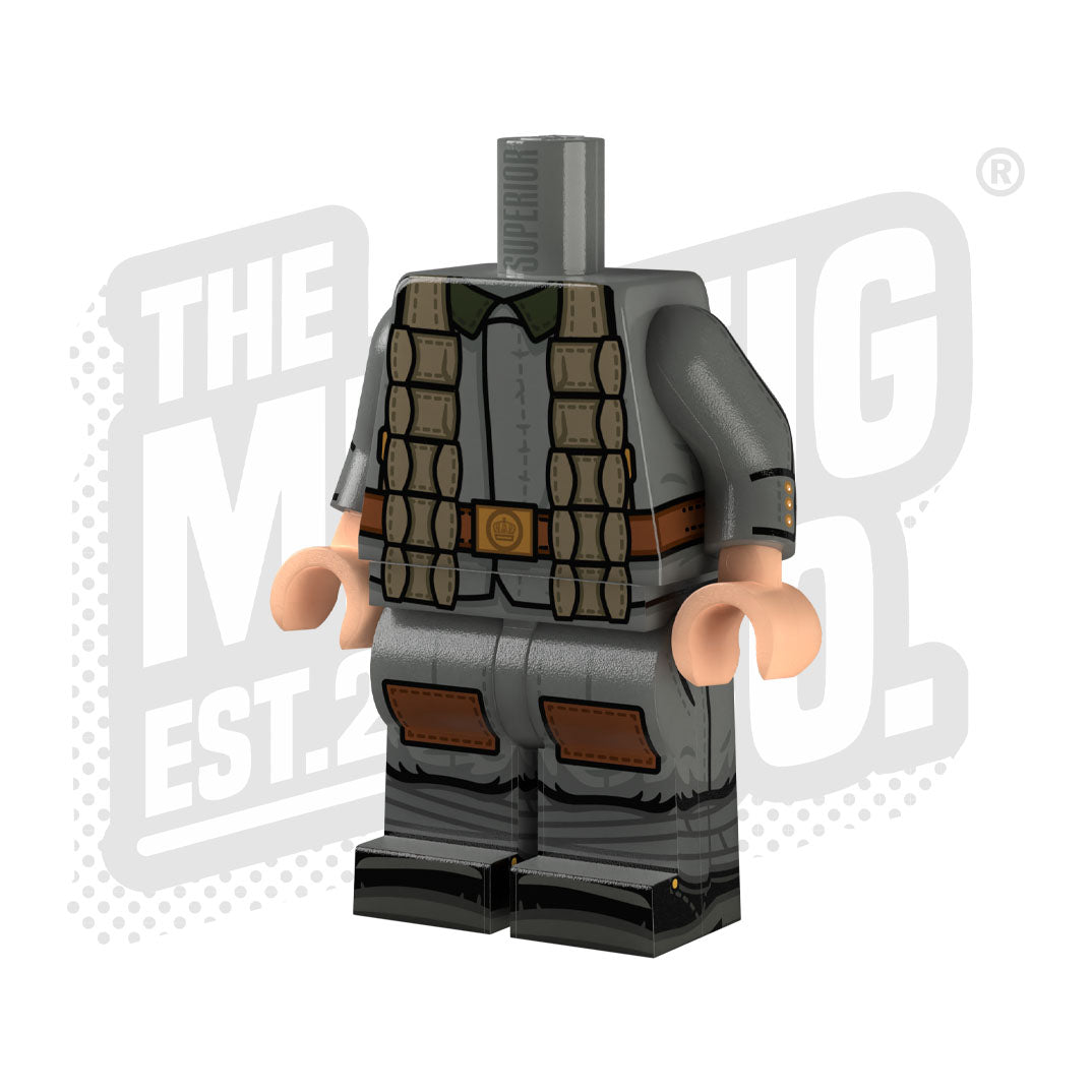 Custom Printed Lego - German WW1 Stormtrooper (Bandolier) - The Minifig Co.