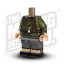 Custom Printed Lego - German Smock Body - Summer Palm (MGA) - The Minifig Co.