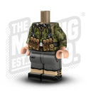 Custom Printed Lego - German Smock Body - Summer Palm (MP40 #1) - The Minifig Co.