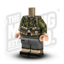 Custom Printed Lego - German Smock Body - Summer Palm (MP40 #2) - The Minifig Co.