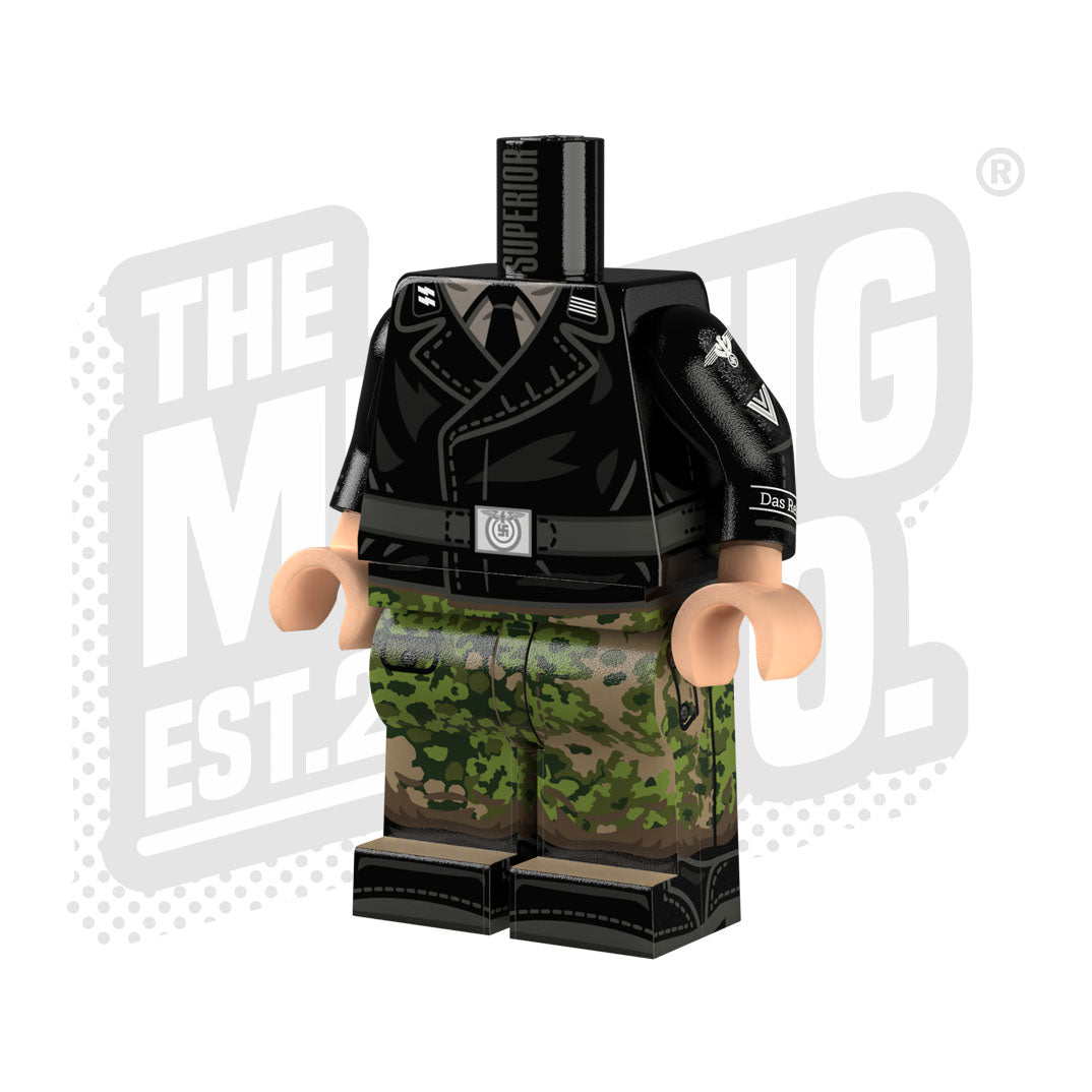 Custom Printed Lego - WWII German Panzer Body (Summer Rottenfuhrer) - The Minifig Co.
