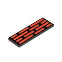 Custom Printed Lego - Galactic Light Panel Tile 2x6 (Black) - The Minifig Co.