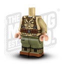 Custom Printed Lego - German Tropical Body - Kar98 #2 (Tan/Olive) - The Minifig Co.