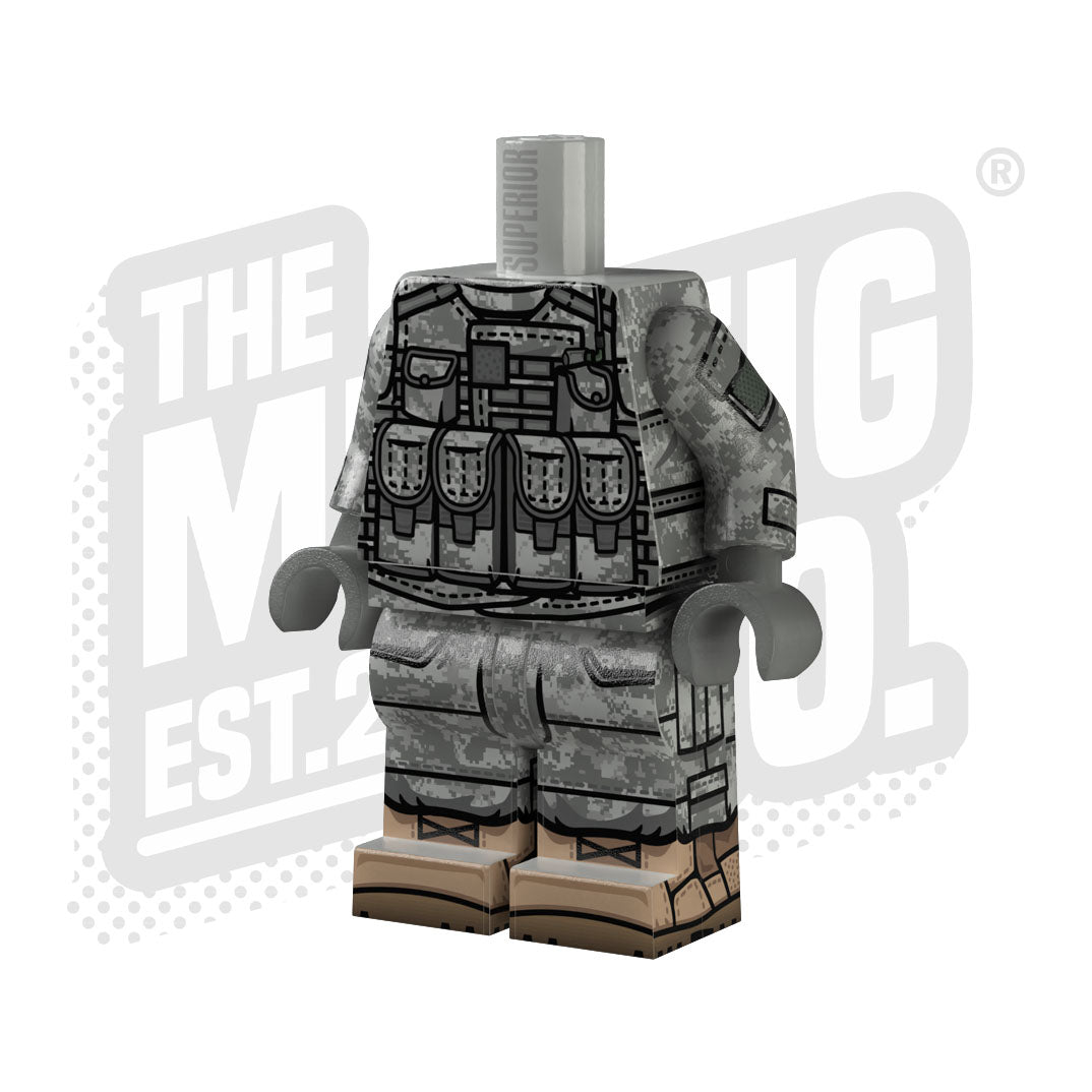 Custom Printed Lego - UCP Interceptor Army Body (#04) - The Minifig Co.