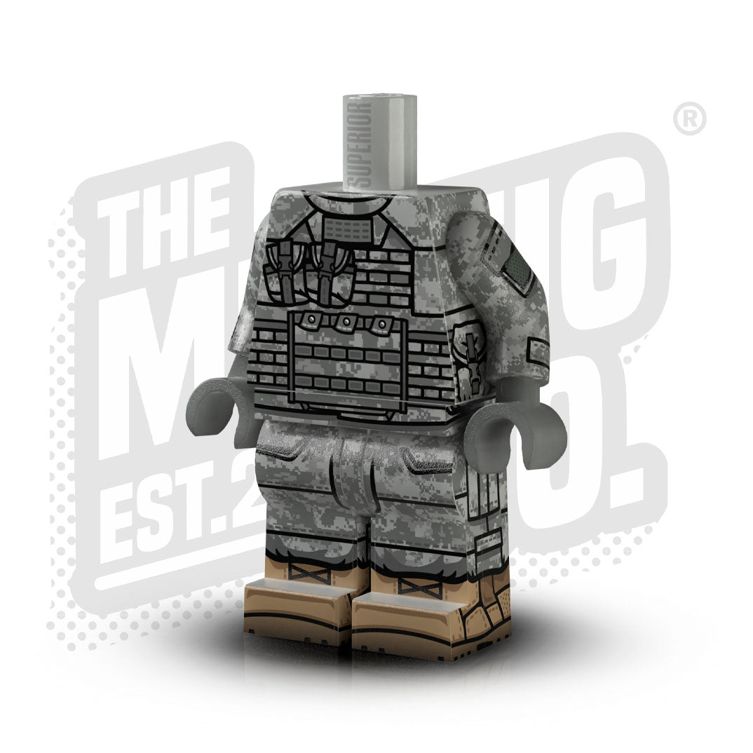 Custom Printed Lego - UCP IOTV Army Body (#01) - The Minifig Co.