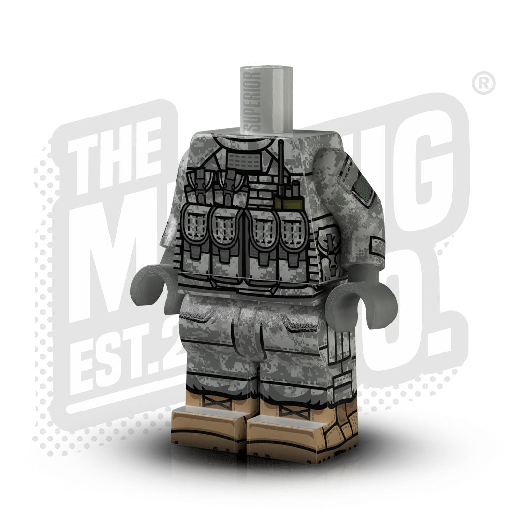 Custom Printed Lego - UCP IOTV Army Body (#02) - The Minifig Co.