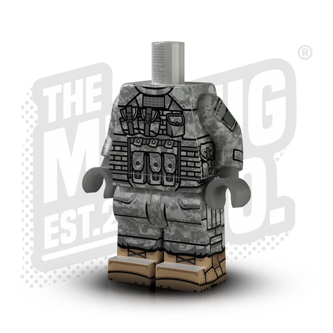 Custom Printed Lego - UCP IOTV Army Body (#03) - The Minifig Co.