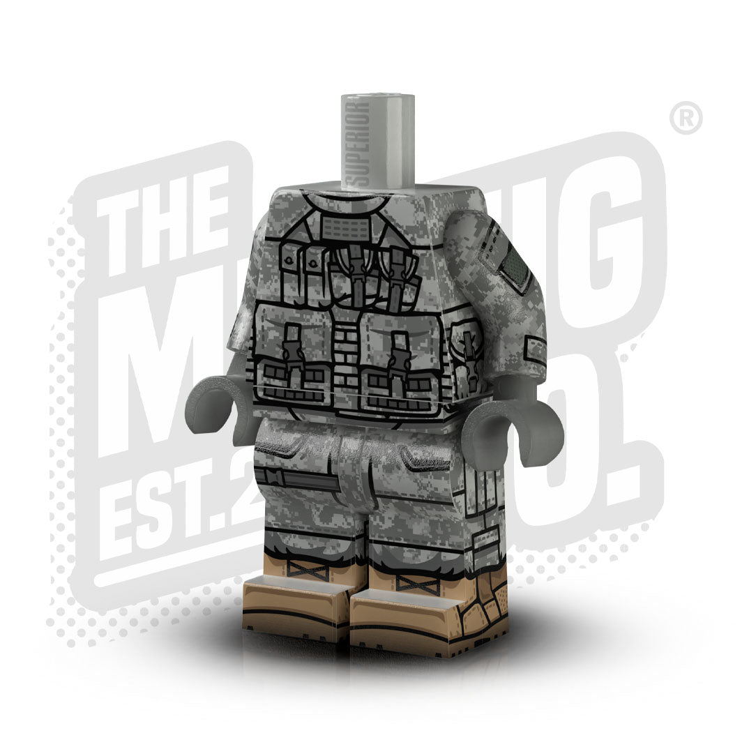 Custom Printed Lego - UCP IOTV Army Body (#04) - The Minifig Co.