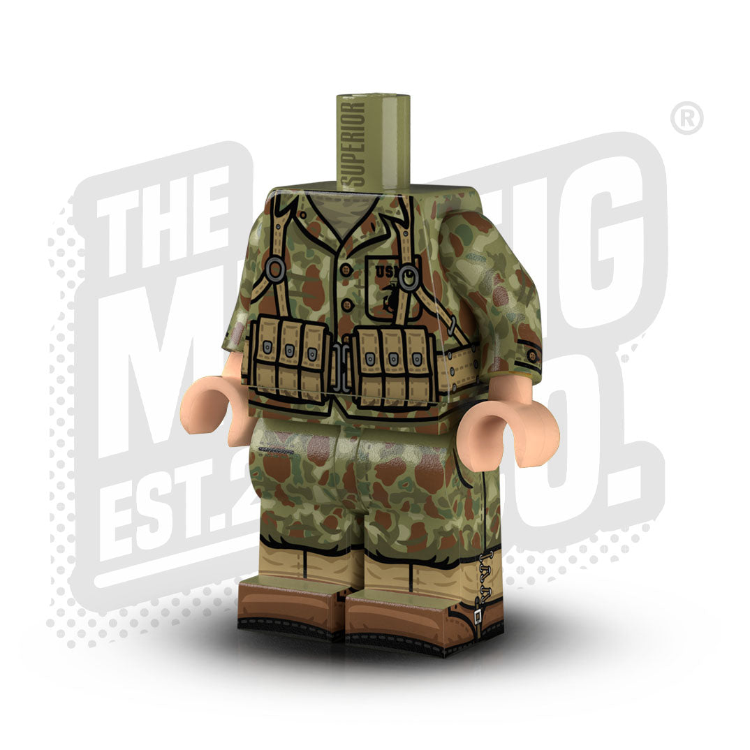 Custom Printed Lego - WWII USMC Frogskin #02 - The Minifig Co.