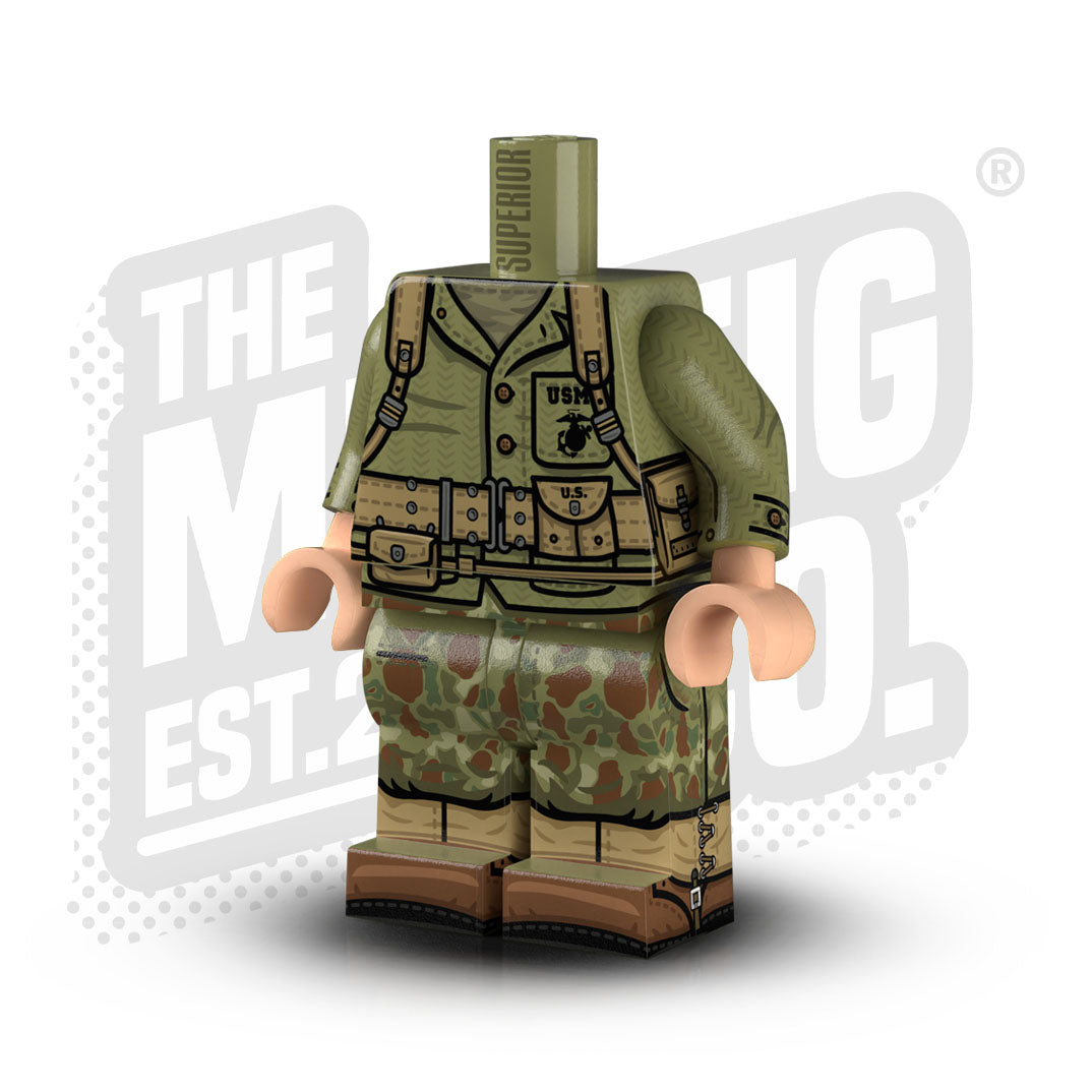 Custom Printed Lego - WWII USMC Frogskin #06 - The Minifig Co.