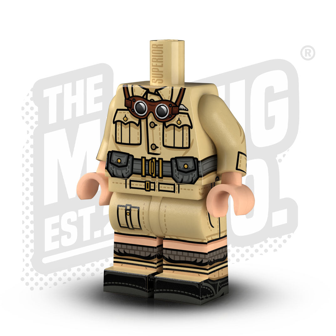 Custom Printed Lego - WWII British Desert SAS #2 Body - The Minifig Co.