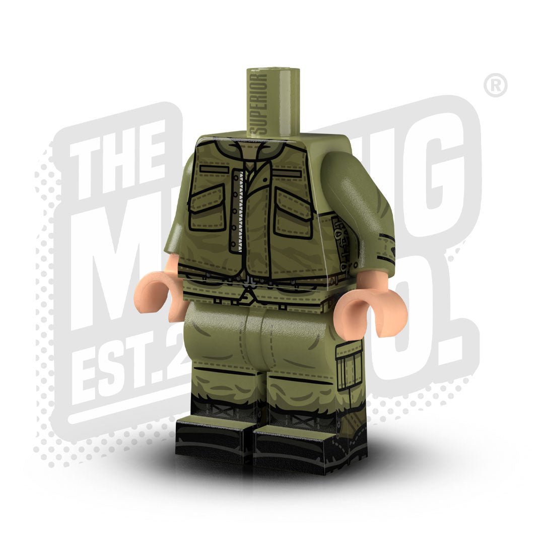 Custom Printed Lego - U.S. Vietnam Grunt #03 - The Minifig Co.