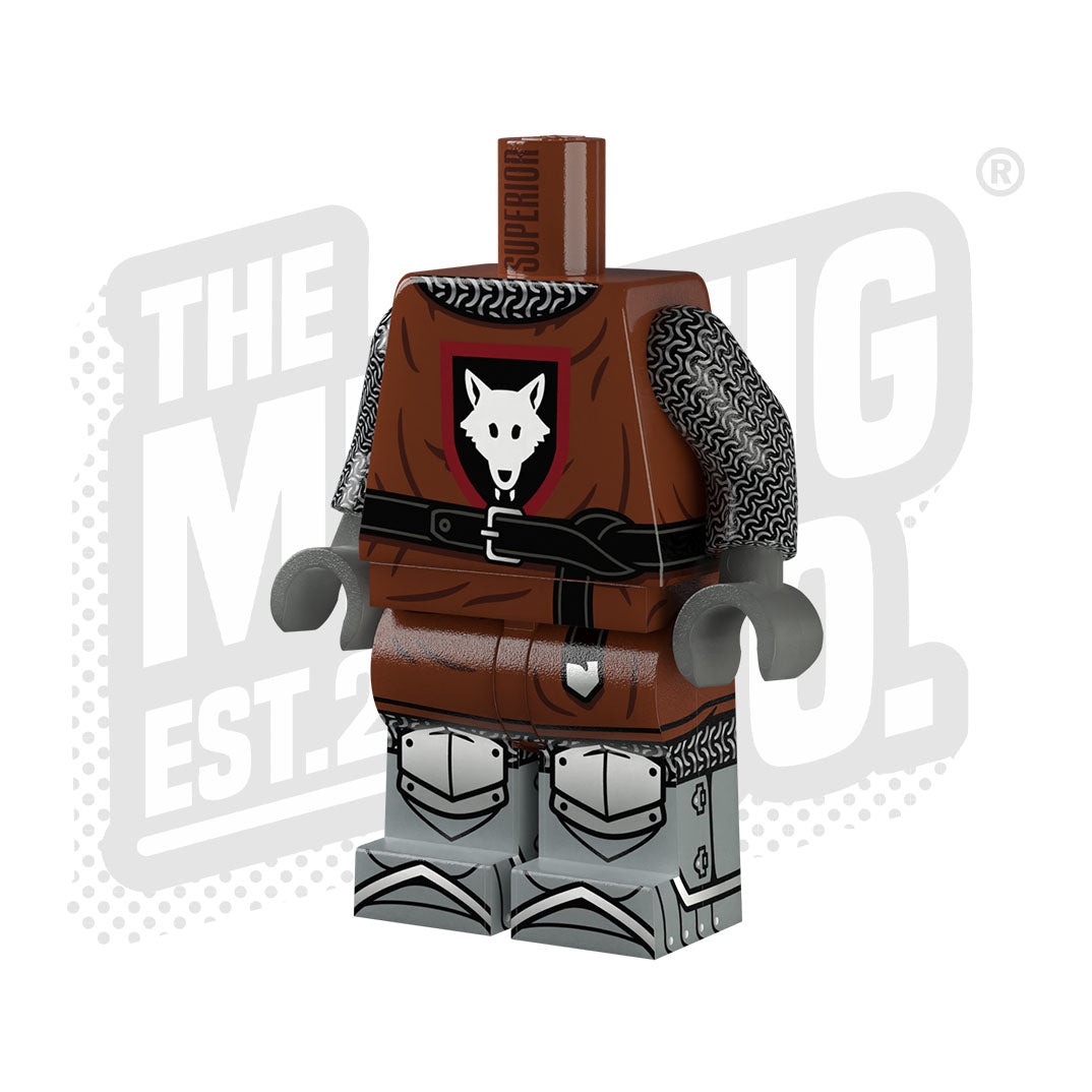 Custom Printed Lego - Castle Faction Body (Wolfpack) - The Minifig Co.