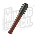 Custom Printed Lego - Spike Mace (Pearl Dark Grey/Red Brown) - The Minifig Co.