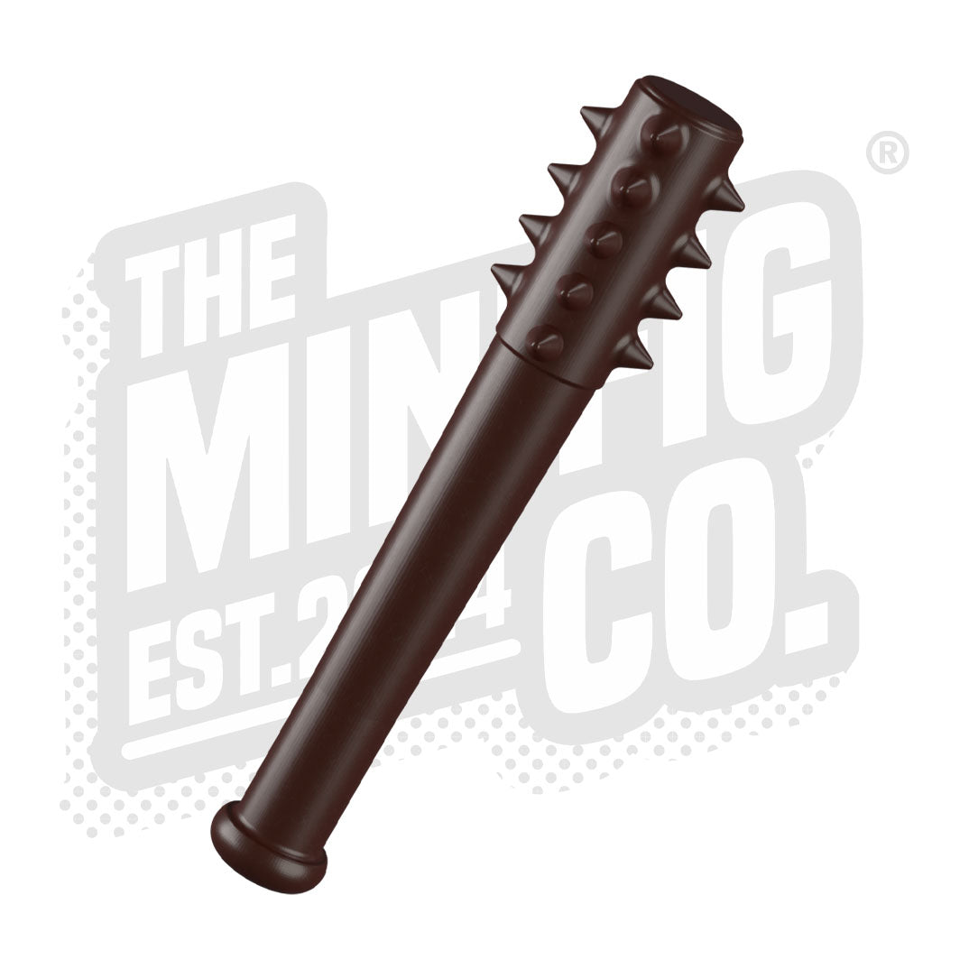 Custom Printed Lego - Spike Mace (Dark Brown) - The Minifig Co.