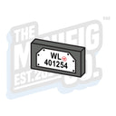 Custom Printed Lego - German License Plate Tile (1x2) - The Minifig Co.